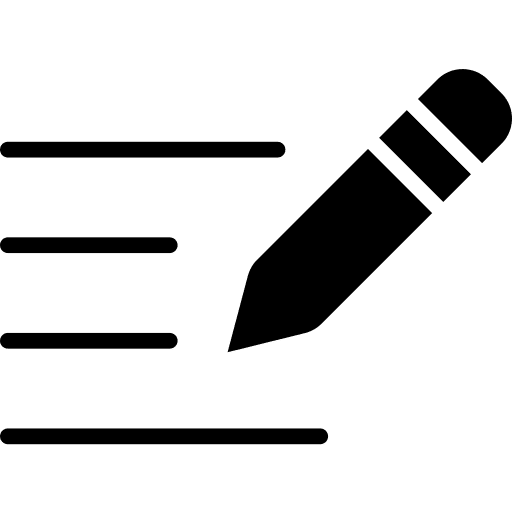 Writing edit creation pencil icon