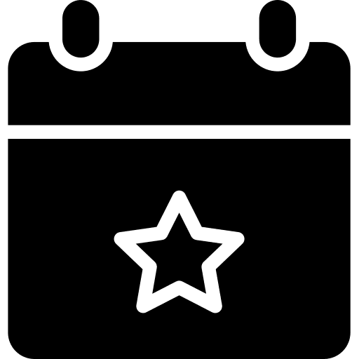 Event organization interface favorite icon