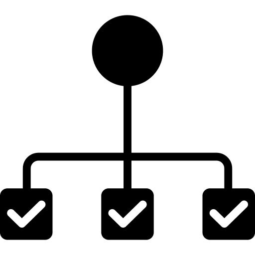 Organization hierarchical structure business hierarchy icon