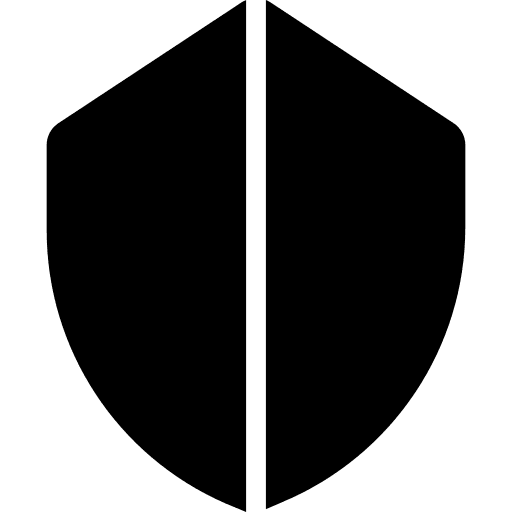 Shield technology safe multimedia icon