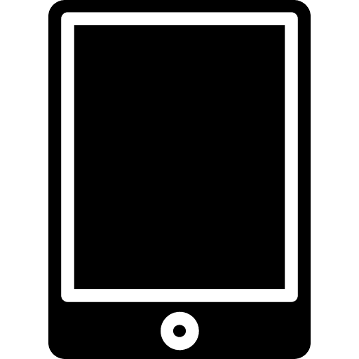 Tablet tablet outline responsive technology icon