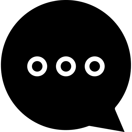 Writing multimedia bubble rounded icon