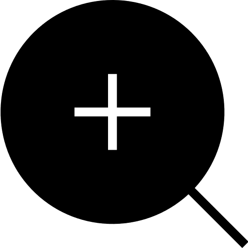 Zoom in tools and utensils seo and web zoom icon