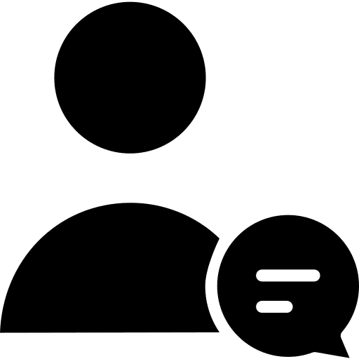 User person interface chat icon