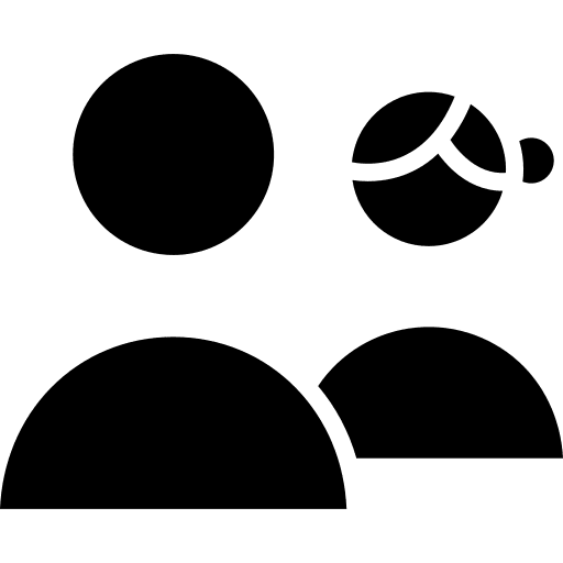 Users shape icons silhouette icon