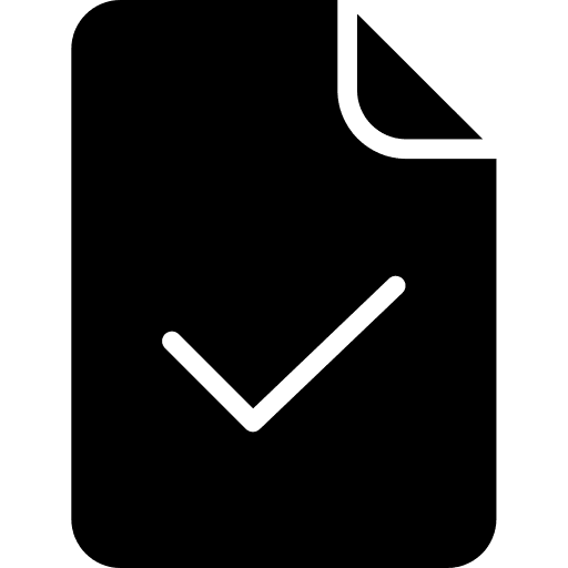 Approved logistics delivery approve commerce icon