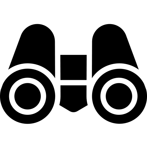 Binocular sight binoculars goggles icon