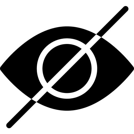 Blind ophthalmology eye blind icon