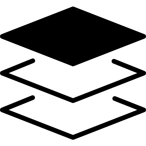 Layers layers overlay shapes and symbols icon