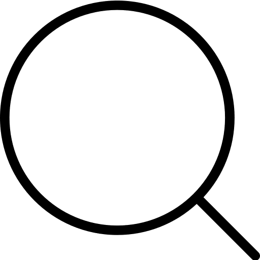 Search tools and utensils magnifying glass search icon