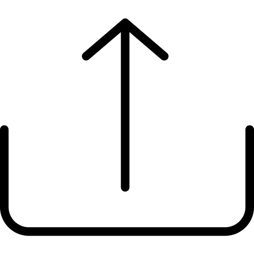 Upload arrow arrows multimedia option icon