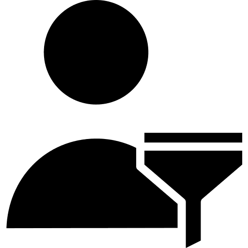 User filter profile user icon