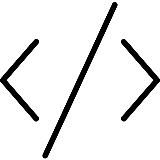 Code interface programming language symbol icon