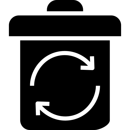 Recycle trash recycle tools and utensils icon