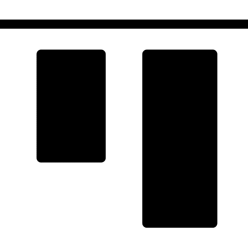 Top alignment ui object alignment top alignment icon
