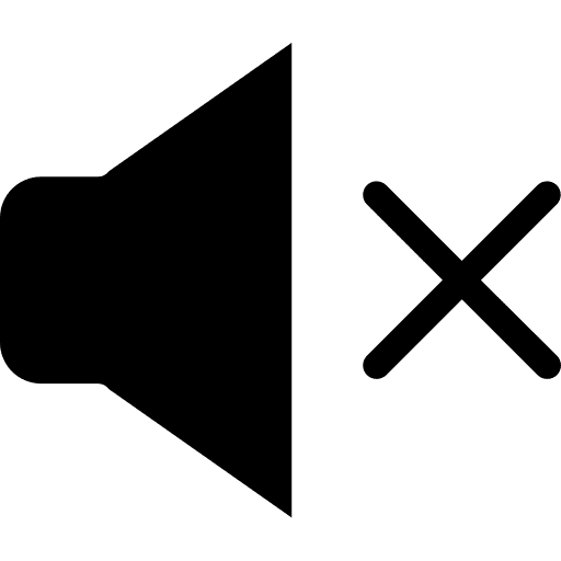 Mute muted speaker multimedia option icon