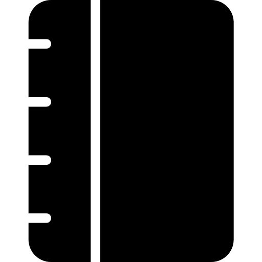 Notebook address book notebook bookmark icon