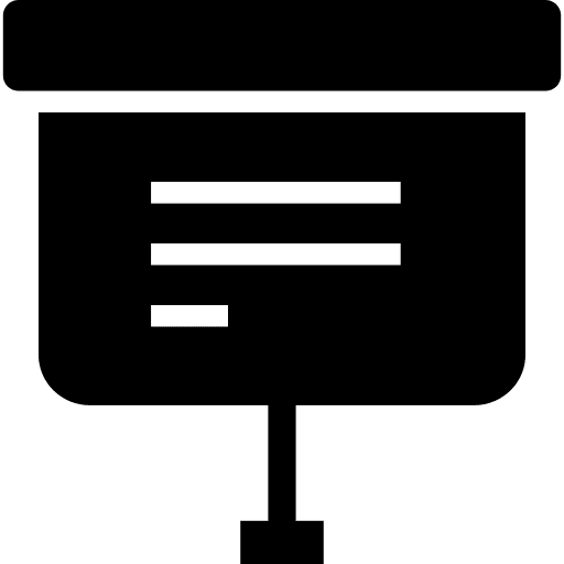 Presentation business and finance chart office icons icon