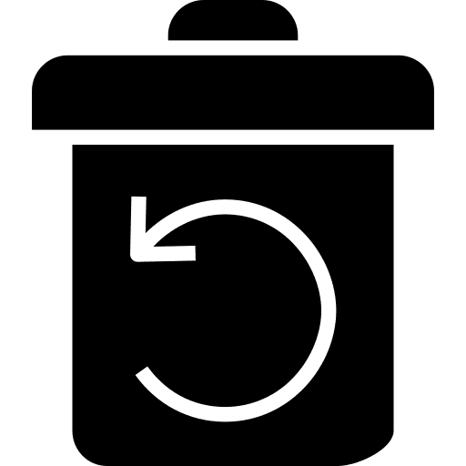 Recycle can recycling tools and utensils icon