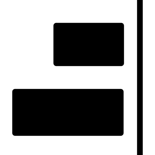 Right alignment edit tools lines right alignment icon