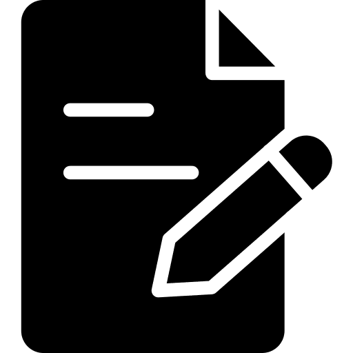 Writing pencil pen definition icon