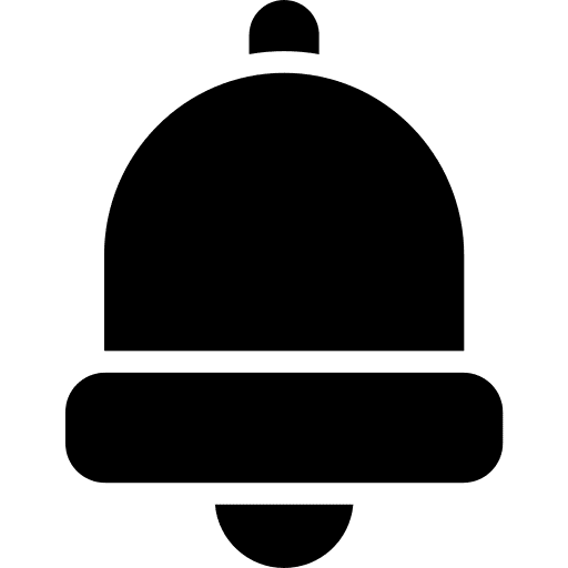 Bell ring musical instrument alert icon