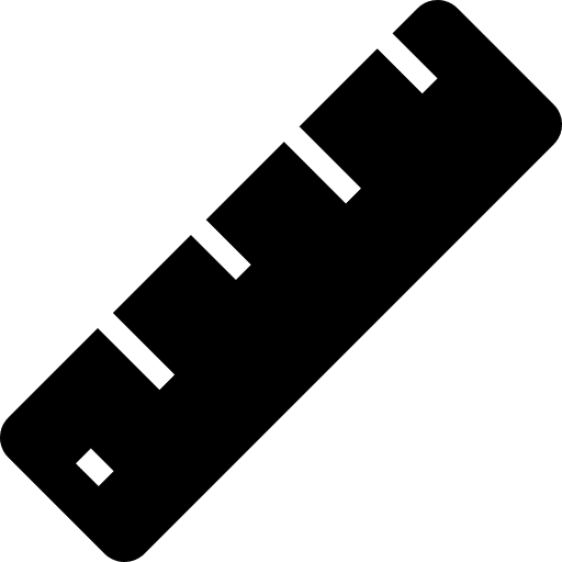 Ruler graphic tool geometry tool icon