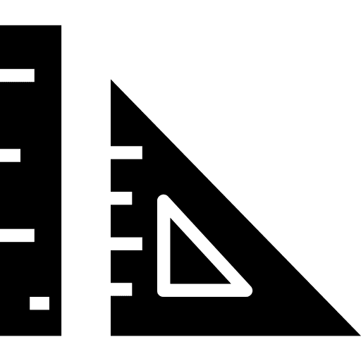 Rulers education rulers drawing icon