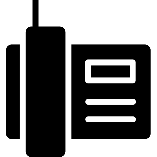 Telephone antique electronics fax icon