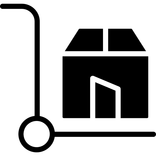 Trolley logistics trolley cart icon