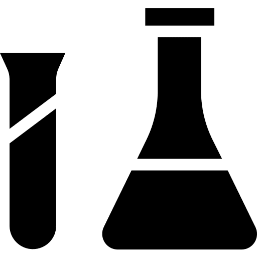 Tubes research test tube flask icon
