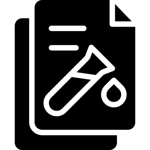 Chemistry drop scroll laboratory icon