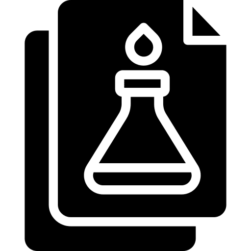 Chemistry tube document education icon