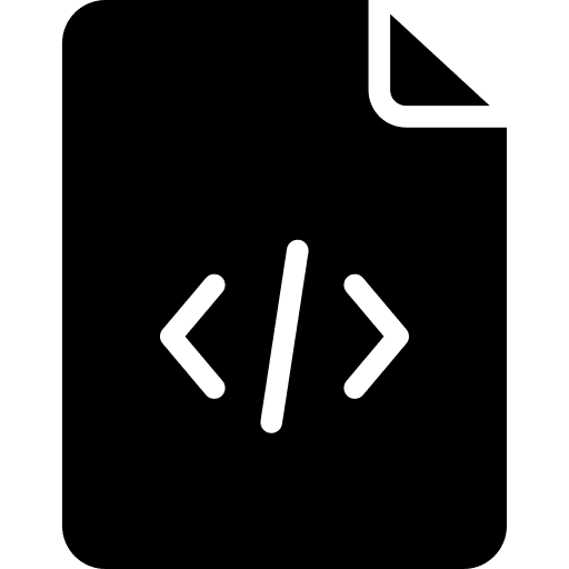 Code document computer code icon