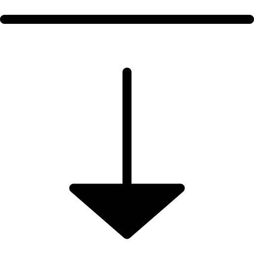 Down arrow direction multimedia option interface icon