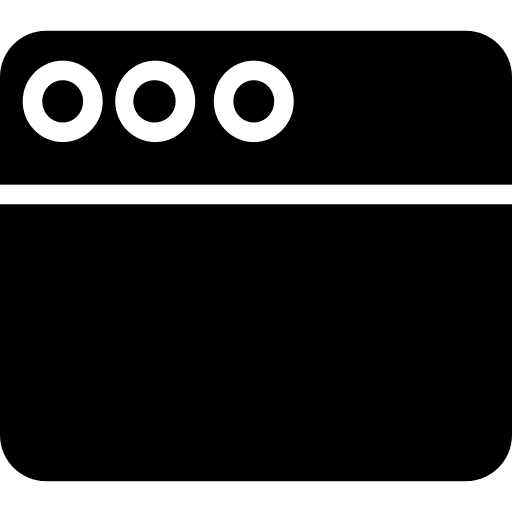 Web screen webpage working icon