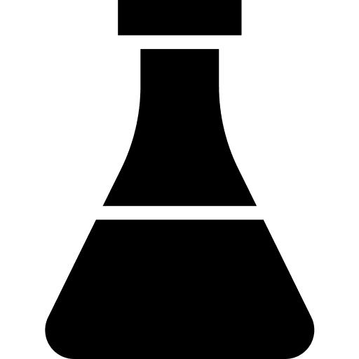 Flask science laboratory test tube icon