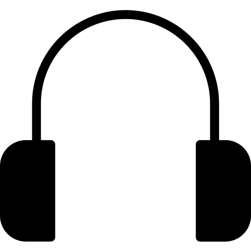 Headphones audio electronics earbuds icon