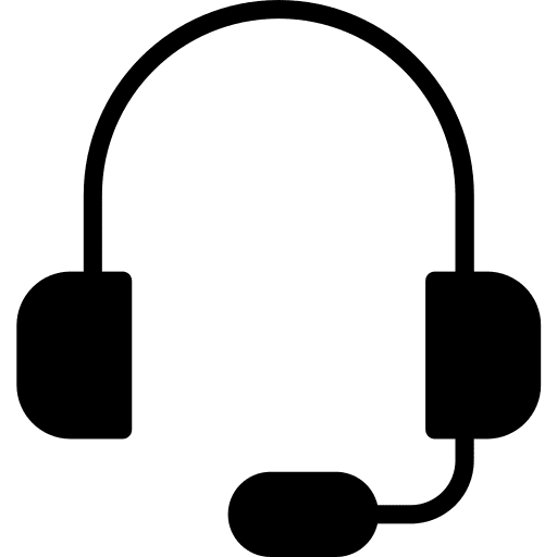 Headphones headphones technology customer service icon