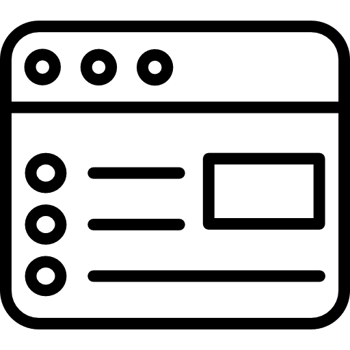 Web tasks web design browser icon