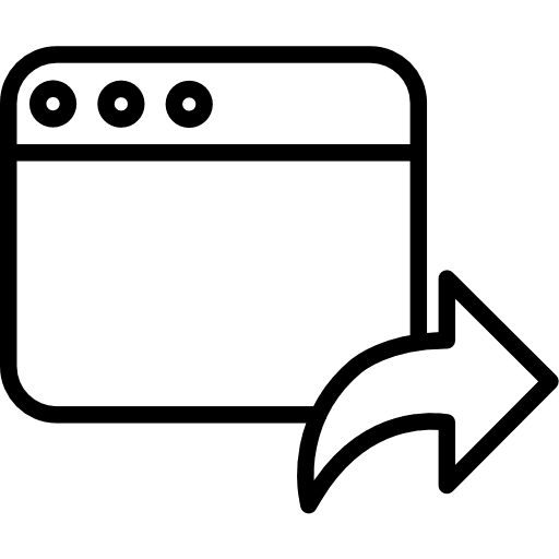 Browser seo and web forward interface icon