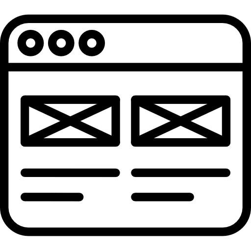 Layout art and design square layout check mark icon