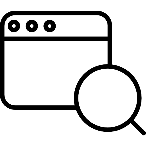 Search search loupe seo and web icon