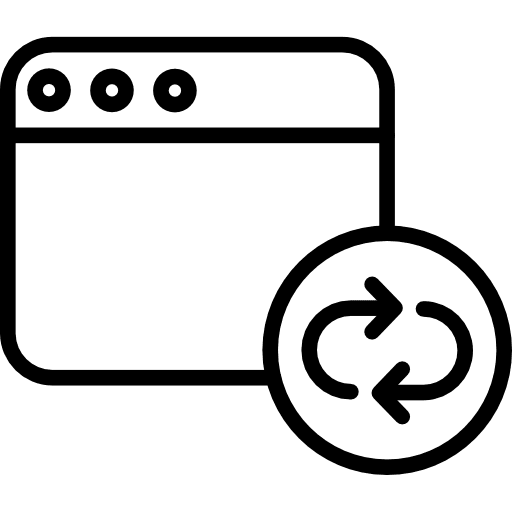 Sync multimedia seo and web browser icon