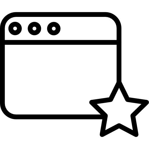 Web stars feedback social media icon