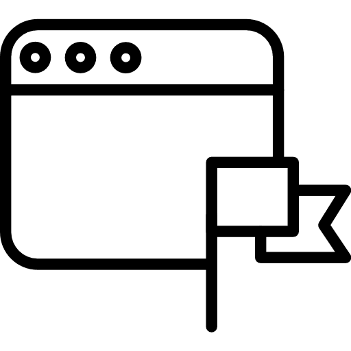 Browser seo and web browser interface icon