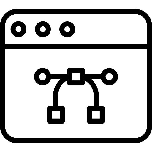 Web design multimedia graphics editor web design icon