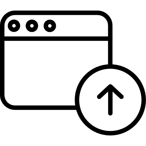 Browser seo and web multimedia website icon