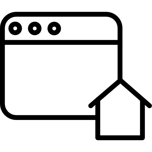 Home page computer house page icon