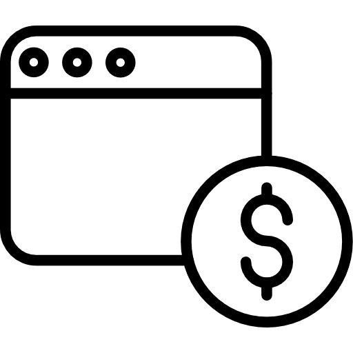 Online payment seo and web web browser icon